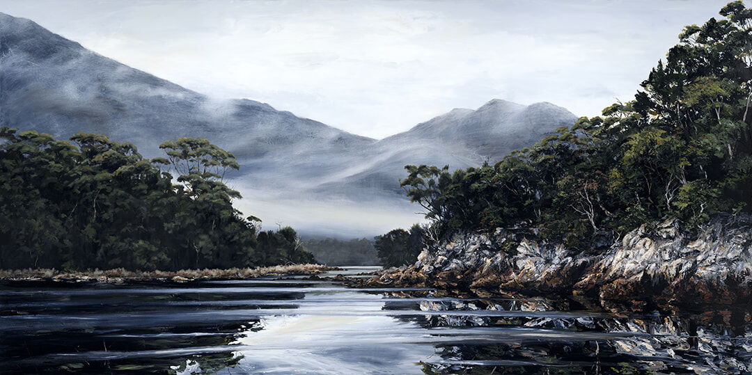 Foggy Inlet 122x244.5 Jennifer Riddle